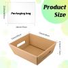 Eccliy 66 Pcs 12" x 10" Valentines Day Baskets Extra Large Baskets for Gifts Empty Set, 12 Cardboard Empty Gift Basket 24 Bags and 30 Bows for Birthday Thanksgiving Wedding Easter Holiday Party view 2