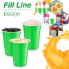 Lounsweer 100 Pack 16 Ounce Plastic Party Cups Heavy Duty Drinking Water Cups for Valentine Carnival St. Patrick's Day Holiday Festival Wedding Birthday Party Supplies(Green) view 3