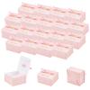 NBEADS 20 Pcs Baptism Favor Boxes, Wedding Candy Box Gift Packaging Box Cardboard Paper Boxes with 20 Pcs Ribbons for Baptism Wedding Newborn Party Favor, 4x3.5 view 1