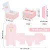 NBEADS 20 Pcs Baptism Favor Boxes, Wedding Candy Box Gift Packaging Box Cardboard Paper Boxes with 20 Pcs Ribbons for Baptism Wedding Newborn Party Favor, 4x3.5 view 3