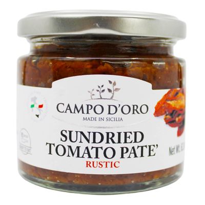 CAMPO D'ORO - Sun-Dried Tomatoes in extra virgin olive oil, (6.35 oz -180 g), Non-GMO, Product of Italy