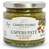 CAMPO D'ORO - Capers Pate Spreadable, Caper & Almond Sandwich Spread, Non-GMO, Product of Italy, 6.34 oz 180g view 1