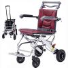 BLOHDI Small Ultralight Aluminum Alloy Transport Chair, Portable Simple Travel Wheelchair, Folding Transport Wheelchair, Mobility Scooters for Elderly view 1