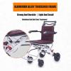 BLOHDI Small Ultralight Aluminum Alloy Transport Chair, Portable Simple Travel Wheelchair, Folding Transport Wheelchair, Mobility Scooters for Elderly view 3