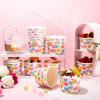 Shellwei 50 Pack 9 oz Valentine's Day Ice Cream Cups Bulk Heart Disposable Dessert Bowls Paper Soup Bowls Valentine's Day Paper Snack Cups for Hot or Cold Food Party Snack Cupcakes Supplies view 2