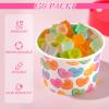 Shellwei 50 Pack 9 oz Valentine's Day Ice Cream Cups Bulk Heart Disposable Dessert Bowls Paper Soup Bowls Valentine's Day Paper Snack Cups for Hot or Cold Food Party Snack Cupcakes Supplies view 4