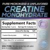 Creatine Powder 5000mg (5g) - Pure Micronized Creatine Monohydrate Supplement for Men & Women Unflavored - Creatine Nutritional Supports Muscle Growth & Strength, Vegan, Gluten-Free - 60 Servings view 2