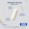 Alpha GPC Choline Capsules - 120 Count, 600mg Servings (Brain Support Aid That Supports Focus, Memory, Motivation, & Energy (Third Party Tested, Vegan Safe Made in The USA) Brain Support Supplement view 4