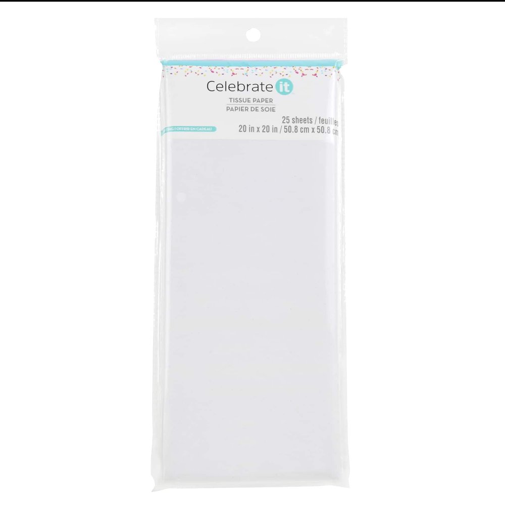 24 Packs: 25 ct. (600 Total) White Tissue Paper by Celebrate It