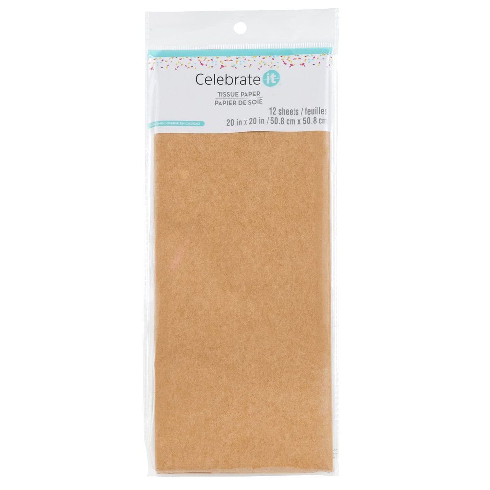 Celebrate It Kraft Tissue Paper, 24 Packs: 12 ct. (288 total)