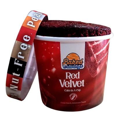 Baked Cravings Cake in a Cup, 2 Count, 8 Oz each (Red Velvet)