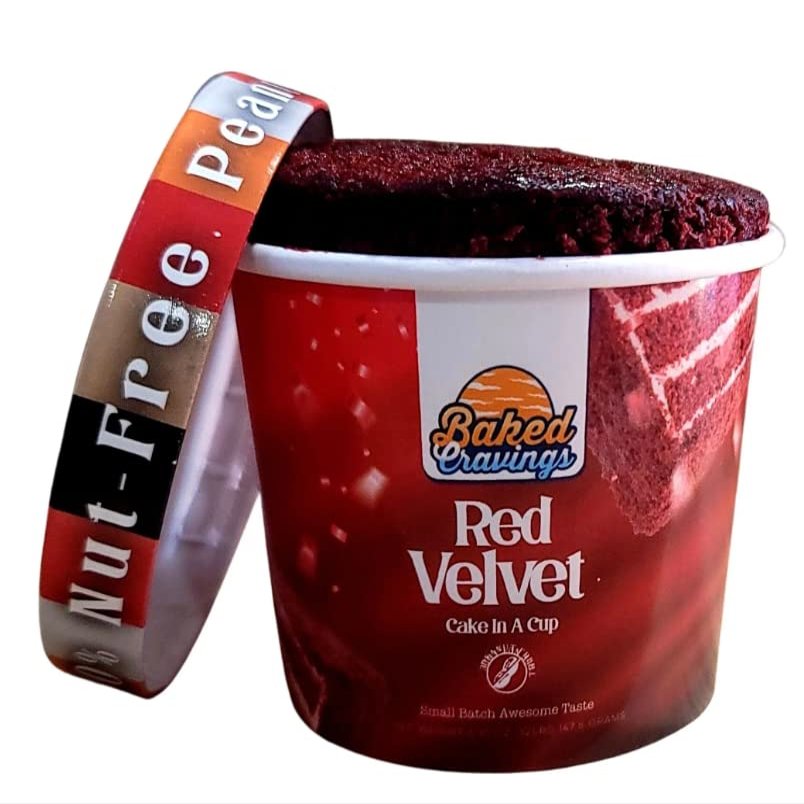 Baked Cravings Cake in a Cup, 2 Count, 8 Oz each (Red Velvet)