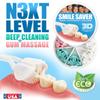 Smile Saver 360 Three 3-Sided Toothbrush + 7-Pack Replacement Heads | Sustainable U-Shaped Triple Soft Bristle Heads + Tongue Scraper Adult Kid Child Braces Special Needs Travel Gift Made in the USA view 2