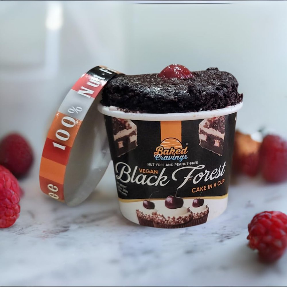 Baked Cravings Cupcake In A Jar, 2 Count, 8 Oz each (Black Forest)