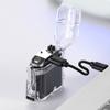 lafagiet Type C Lighter, Electric Rechargeable Lighters, Wind Water Proof, Power Display, Transparent Case, Cool Gadget for Survival, Camping, Exploring view 4