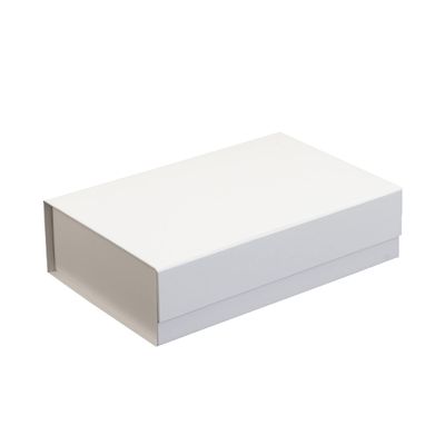 CECOBOX 1PC Gift Boxes with Lids for Presents 10"x6.7"x2.8" - Matte, Collapsible Magnetic Closure Gift Box - Groomsmen & Bridesmaid Proposal Boxes, Wedding, PR, Birthdays, Holidays - White