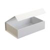 CECOBOX 1PC Gift Boxes with Lids for Presents 10"x6.7"x2.8" - Matte, Collapsible Magnetic Closure Gift Box - Groomsmen & Bridesmaid Proposal Boxes, Wedding, PR, Birthdays, Holidays - White view 3