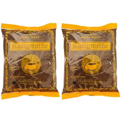 BanyuaTis Bali Coffee Kopi Bali Regular Bag Powder Kopi Bubuk 200g (Pack of 2)