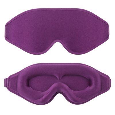 EMICUTE 3D Sleep Mask for Women Men Eye Covers, Super Comfort Eye Mask for Sleeping and Lash Extentions, 100% Blackout Blindfold for Flight Travel Yoga Nap