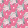 Beautiful Candy Cane House Gift Wrap Dark Pink Pink Thick Christmas Wrapping Paper Turquoise Holiday Decoration (12 foot x 30 inch roll) view 1