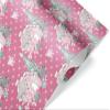Beautiful Candy Cane House Gift Wrap Dark Pink Pink Thick Christmas Wrapping Paper Turquoise Holiday Decoration (12 foot x 30 inch roll) view 2