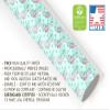 Beautiful Pine Tree Teal Pink Gift Wrap Thick Christmas Wrapping Paper Turquoise Holiday Decoration (One 20 inch x 30 inch sheet) view 4