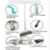 2-Pack Dustpan and Broom Set - 33.5" Long Handle Dust Pan Indoor Outdoor Stainless Steel Dust Pans, Household Heavy Duty Standing Dustpans and Brooms for Home Room Lobby Office view 4
