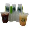 [Pack of 50 Each] 16 oz Clear Disposable Cold Beverage Cups with Lids and Drinking Straws To Go. Cold Cups for Ice Coffee, Tea, Water, Smoothie, Slushy or Juice. In TiendaStore Packaging view 4