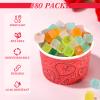 Zopeal 80 Pcs Valentine's Day Ice Cream Cups 9 oz Disposable Valentines Bowls Red Heart Paper Dessert Bowls Treat Snack Soup Cups for Hot or Cold Food Party Supplies Decoration view 4