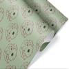 Cute Green and Red Goldendoodle Gift Wrap Premium Dog Christmas Thick Wrapping Paper Holiday Decoration (One 20 inch x 30 inch sheet) view 2
