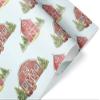 Beautiful Watercolor Barn Christmas Wrapping Paper Farmhouse Gift Wrap (12 foot x 30 inch roll) view 2
