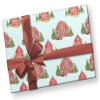 Beautiful Watercolor Barn Christmas Wrapping Paper Farmhouse Gift Wrap (12 foot x 30 inch roll) view 3