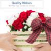 KRE Christmas Wire-Edge Ribbon with Bonus Jankom, 9ft Long Making DIY Decoration Arts Material Supplies for Christmas Tree Decorating, Ribbon Gift Wrapping, Tree Garland, Topper Bow, Pack of 5 view 2