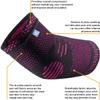 ABYON Elbow Brace, Elbow Compression Sleeve (1 Piece) + Tennis Elbow Support Straps (2 Pieces) for Men and Women Tennis Elbow, Golfers Elbow, Arthritis, Tendonitis, Elbow Pain Relief (Pink, M) view 3