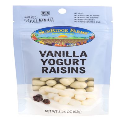 Sunridge Farms All Natural Yogurt Raisins, Non-GMO, 3.25 Ounce (Pack of 8)