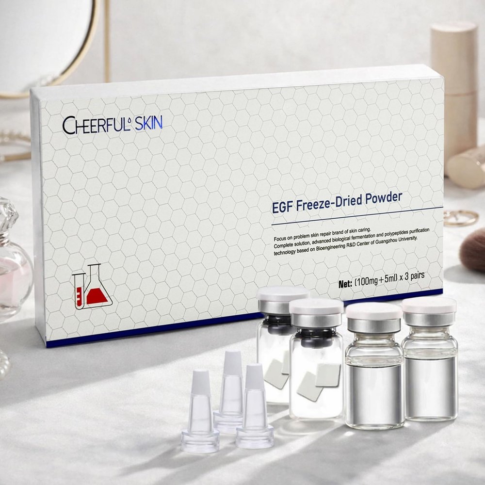 CUTEGO EGF Skin Revitalizing Serum Sets, Emergency Skin Repair Freeze-Dried Powder, Advanced Bioactive Peptide for First Aid Skin Recovery, Removing Wrinkles, Fine Lines