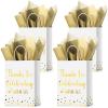 TaoBary 24 Pcs Wedding Gift Bag Bulk Wedding Welcome Bags Thanks You Bridal Shower Gift for Weddings Guests Hotel Welcome Party Favors with Tissue Paper(White) view 1