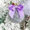Rainbow Pana 60 Pack Twist Tie Bows for Treat Bags 3" Violet Satin Ribbon Bows for Package Craft Gift Wrapping Decoration view 2