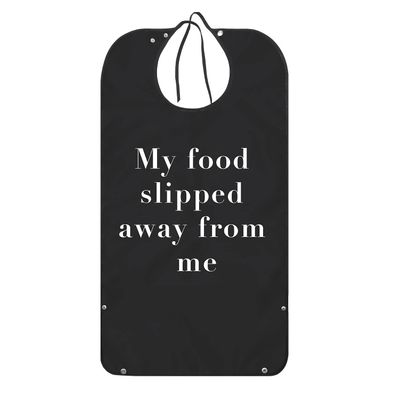 KINBOM Funny Adult Bibs, Dining Clothing Protector Washable and Reusable Bibs Interesting for Adults with Crumb Catcher for Adults Men and Women