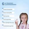 ELOTAME Kids Electric U Shaped Toothbrush Children Cartoon Sonic Automatic Toothbrush with 4 Brush Heads Full Mouth 6 Cleaning Modes - (Age 8-15, Gray) view 2