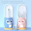 ELOTAME Kids Electric U Shaped Toothbrush Children Cartoon Sonic Automatic Toothbrush with 4 Brush Heads Full Mouth 6 Cleaning Modes - (Age 2-7, Pink) view 4