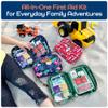 KeepGoing Travel First Aid Kit for Kids  130 Pc. for Car, Home, Purse, Diaper Bag & Backpack with Latex-Free Bandages - Mini First Aid Kit Travel Size TSA-Approved view 2