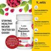 Yum-V Calcium, Magnesium, Zinc and Vitamin D Gummies (90 Count) - Calcium Gummies with Vitamin D3 + Zinc & Magnesium Supplements - Delicious Bone Health Gummy Supplement for Men, Women & Kids view 3