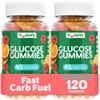 YUM-V'S Glucose Gummies  Fast Acting Glucose Chewable Gummies  Great Tasting  Gluten Free, Vegan, Non-GMO  Orange & Berry Natural Flavor  60 Chewable Gummy for Adults & Kids (Pack of 2) view 1