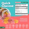 YUM-V'S Glucose Gummies  Fast Acting Glucose Chewable Gummies  Great Tasting  Gluten Free, Vegan, Non-GMO  Orange & Berry Natural Flavor  60 Chewable Gummy for Adults & Kids (Pack of 2) view 3