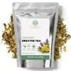 Elanen Naturals Organic Breathe Tea 4 oz. (113g), USDA Certified Organic Lung Tea for Bronchial Wellness and Smokers, Respiratory Blend, Gordo Lobo Herbs Loose Leaf, Mullein Detox Lungs, Cut & Sifted view 1