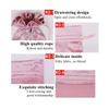 Custom Personalized Satin Hair Bag, Customize Your Own Logo Image Design Silk Gift Drawstring Bags for Wedding Party Christmas (20 Pcs/Lot, Golden) view 3