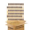 N-amboo Bamboo Toothbrush Prepasted Disposable Toothbrsuh Soft Bristles Prepasted Toothbrush,Disposable Toothbrsuh (72 Pieces Brown) view 1