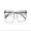 eyebobs Hugh Jass Premium Blue Light Reading Glasses for Women and Men | Rectangle Blue Light Blocking Computer Glasses | Grey Crystal Front and Temples | 2.25 view 2