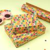 RUSPEPA Kraft Birthday Wrapping Paper Rolls - Mini Roll - 17 inches x 10 feet per Roll, Total of 4 Rolls, Colorful Birthday view 3